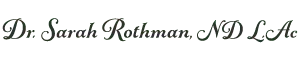 Naturopath Maui HI Dr. Sarah Rothman, N.D., L.Ac Logo
